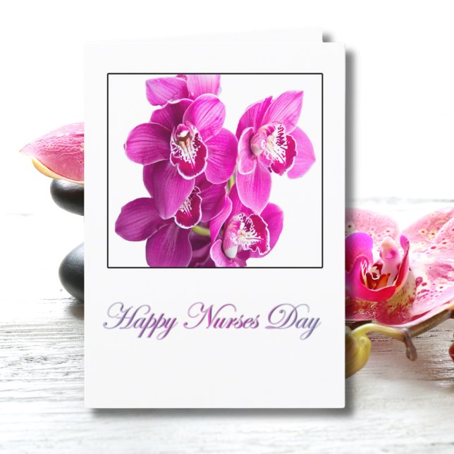 Tarjeta Feliz Día de las Enfermeras Orquídeas de Falenopsi (Subido por el creador)