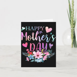 Tarjeta Feliz día de las madres con floral mamá mamá abuel