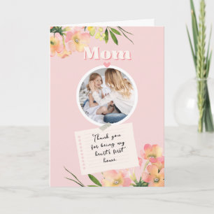 Tarjeta Feliz Día de las Madres Hijo Vintage Te Ama Mamá