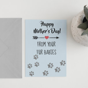 Tarjeta Feliz día de las madres Multiple Perro Gato Mascot