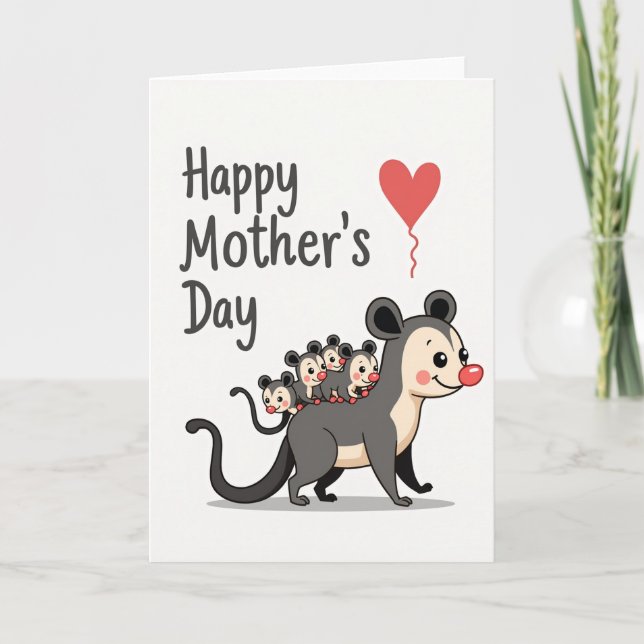 Tarjeta Feliz Día de las Madres Vector (Anverso)