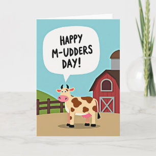 Tarjeta Feliz Día de las Vaca Card Funny Cow