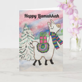 Tarjeta Feliz Día de Llamukkah Hanukkah
