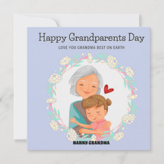 Tarjeta Feliz Día de los Abuelos Abuela