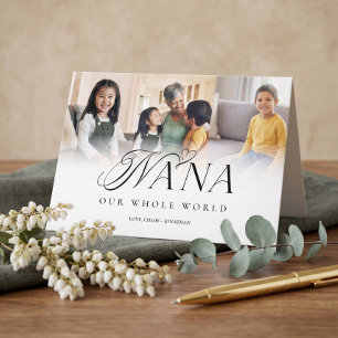 Tarjeta Feliz Día de los Abuelos Mejor Nana de Todos Colla