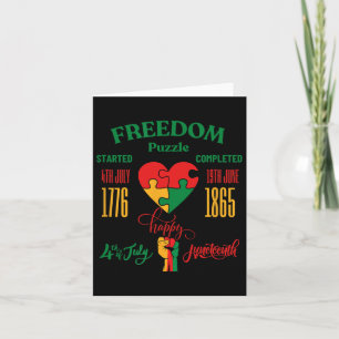 Tarjeta Feliz Día de los Caídos Juneteenth y 4 de Julio