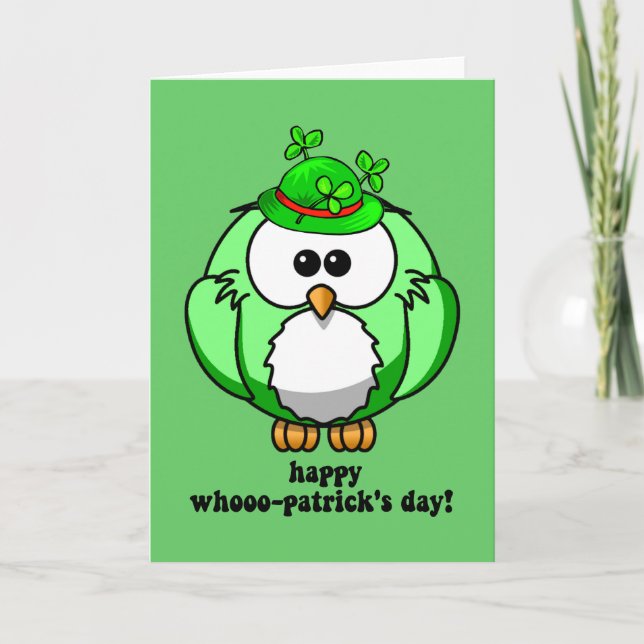 Tarjeta feliz día de los clientes de whooo (Anverso)