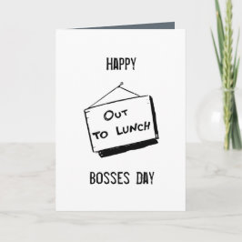 Tarjeta feliz día de los jefes