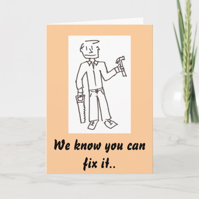 Tarjeta Feliz Día de los Padres (Anverso)