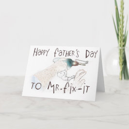 Tarjeta ¡Feliz Día de los Padres al Handyman!