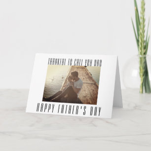 Tarjeta Feliz Día de los Padres, foto aquí