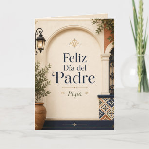 Tarjeta Feliz Día de los Padres Papá Espanol I Colonial