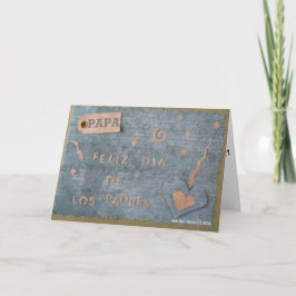 Tarjeta Feliz Dia de Los Padres - papá (personalice)