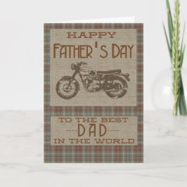 Tarjeta Feliz Día de los Padres para el mejor papá del mun