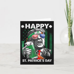 Tarjeta Feliz Día de los Patrocinadores Divertidos Trump D
