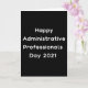 Tarjeta Feliz día de los profesionales administrativos 202 (Orchid)