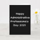 Tarjeta Feliz día de los profesionales administrativos 202 (Small Plant)
