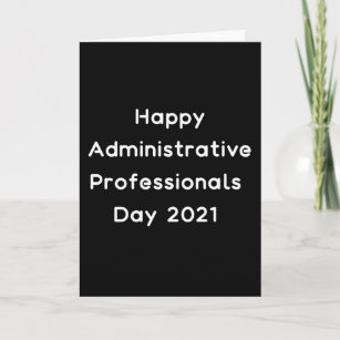 Tarjeta Feliz día de los profesionales administrativos 202
