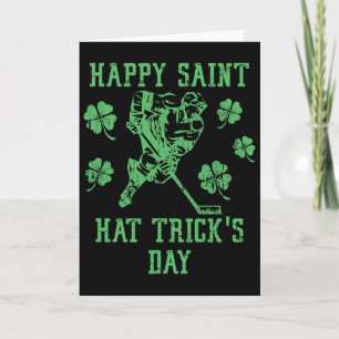 Tarjeta Feliz día de los trucos del sombrero de San Patric