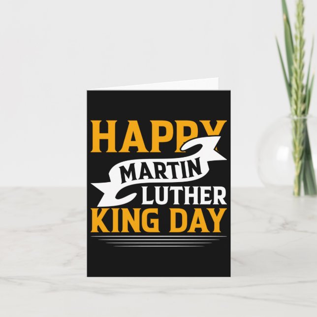 Tarjeta Feliz Día de Martin Luther King Pegatina (Anverso)