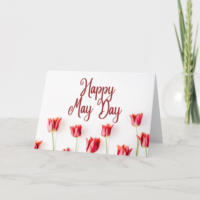 Tarjeta Feliz Día de Mayo (Anverso)