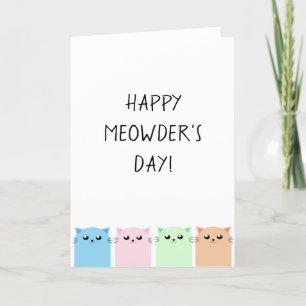 Tarjeta Feliz Día de Meowder