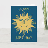 FELIZ DÍA DE NACIMIENTO SUNSHINE Blue