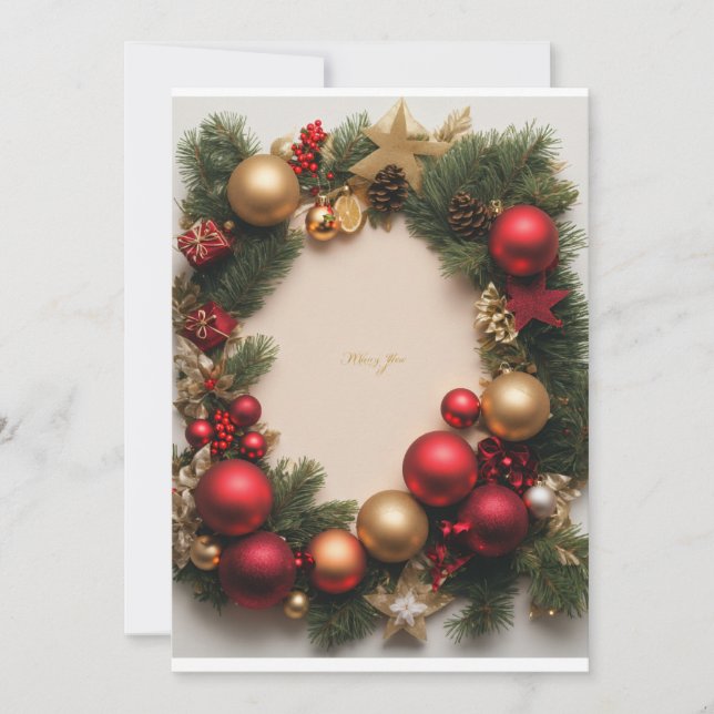 TARJETA FELIZ DÍA DE NAVIDAD (Anverso)