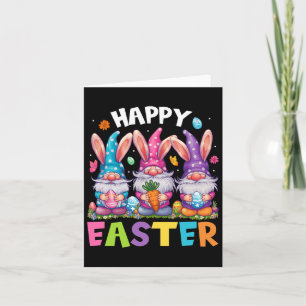Tarjeta Feliz Día de Pascua Conejo Huevo Caza de Huevos Se