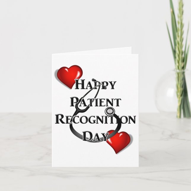 Tarjeta Feliz Día de Reconocimiento del Paciente (Anverso)