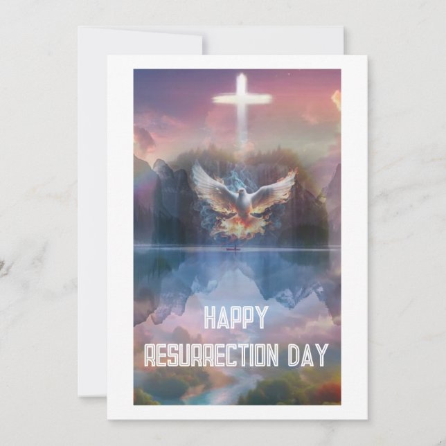 Tarjeta Feliz Día de Resurrección (Anverso)