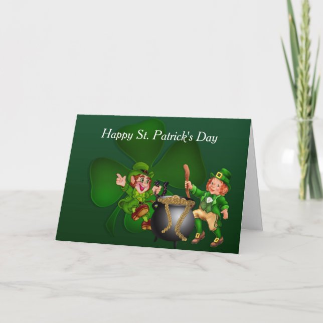 Tarjeta Feliz Día de San Patricio (Anverso)