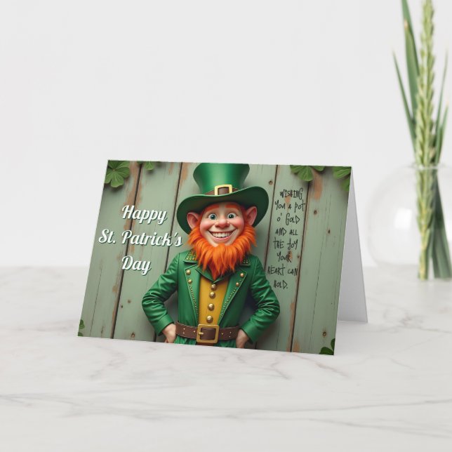 Tarjeta Feliz Día de San Patricio (Anverso)