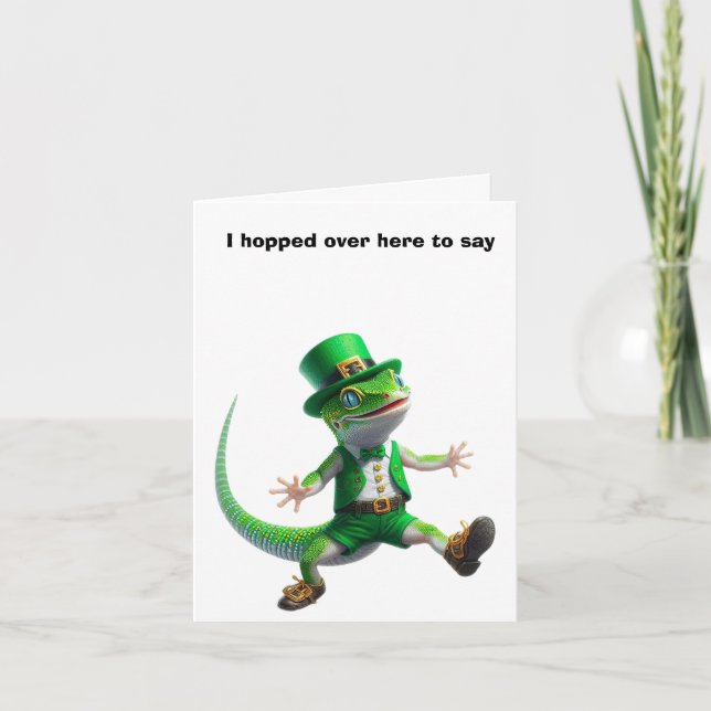 Tarjeta Feliz día de San Patricio (Anverso)