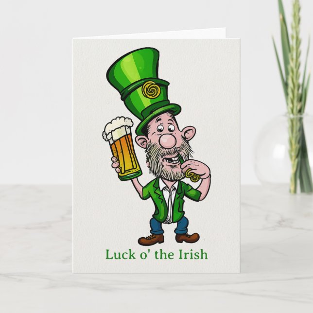 Tarjeta Feliz Día de San Patricio (Anverso)