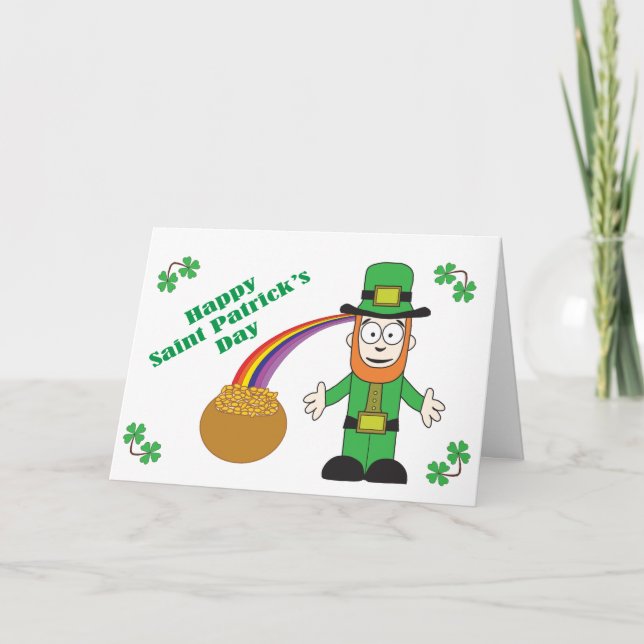 Tarjeta Feliz Día de San Patricio (Anverso)