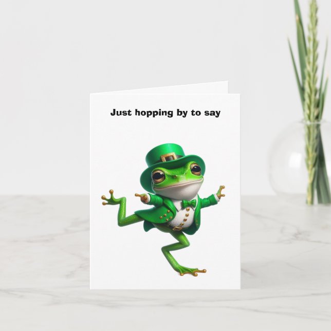 Tarjeta Feliz día de San Patricio (Anverso)