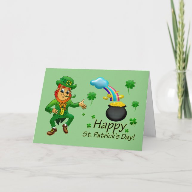 Tarjeta Feliz Día de San Patricio (Anverso)