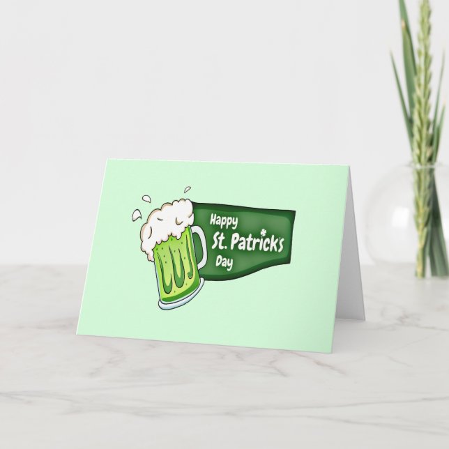 Tarjeta Feliz Día de San Patricio (Anverso)