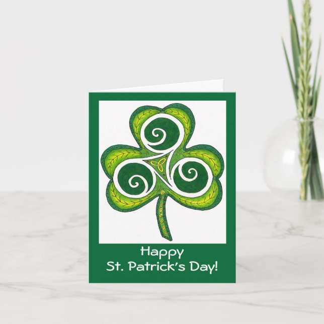 Tarjeta ¡Feliz Día de San Patricio! (Anverso)