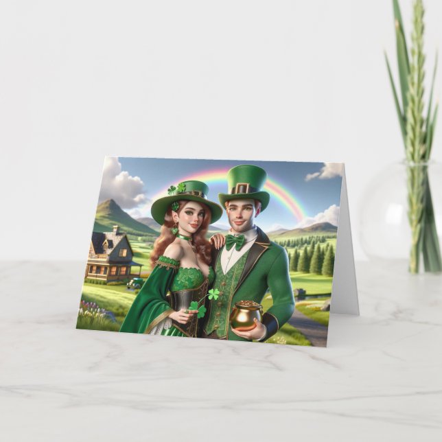 Tarjeta Feliz Día de San Patricio (Anverso)