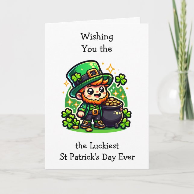 Tarjeta Feliz Día de San Patricio (Anverso)