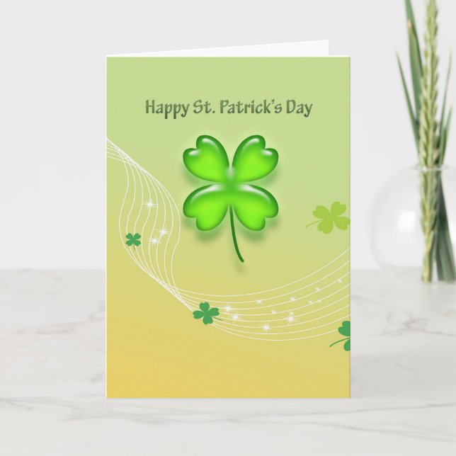 Tarjeta Feliz Día de San Patricio (Anverso)