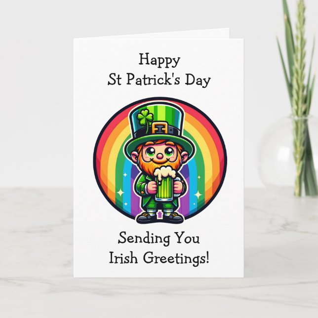 Tarjeta Feliz Día de San Patricio (Anverso)