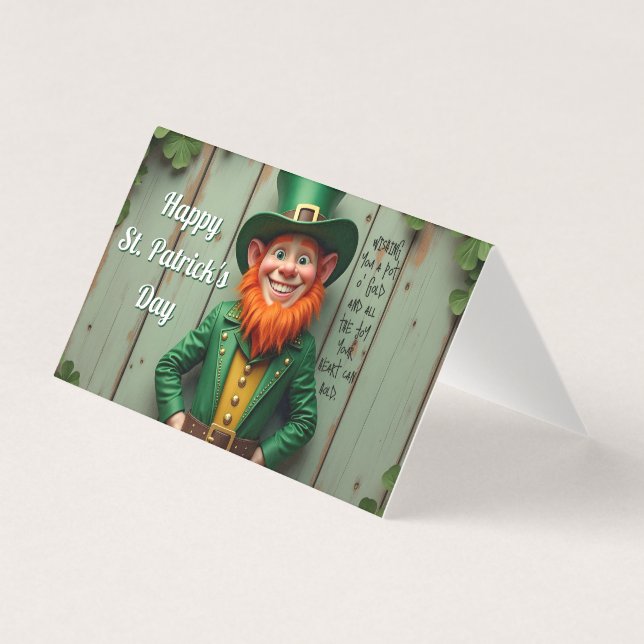 Tarjeta Feliz Día de San Patricio (Anverso)