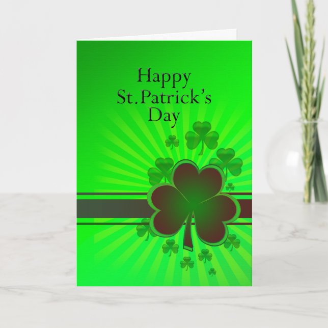 Tarjeta Feliz día de San Patricio (Anverso)