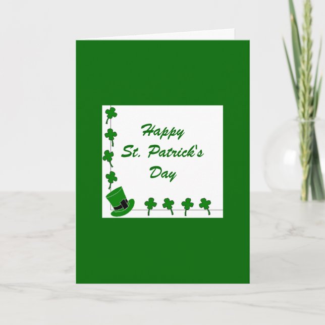 Tarjeta Feliz Día de San Patricio (Anverso)