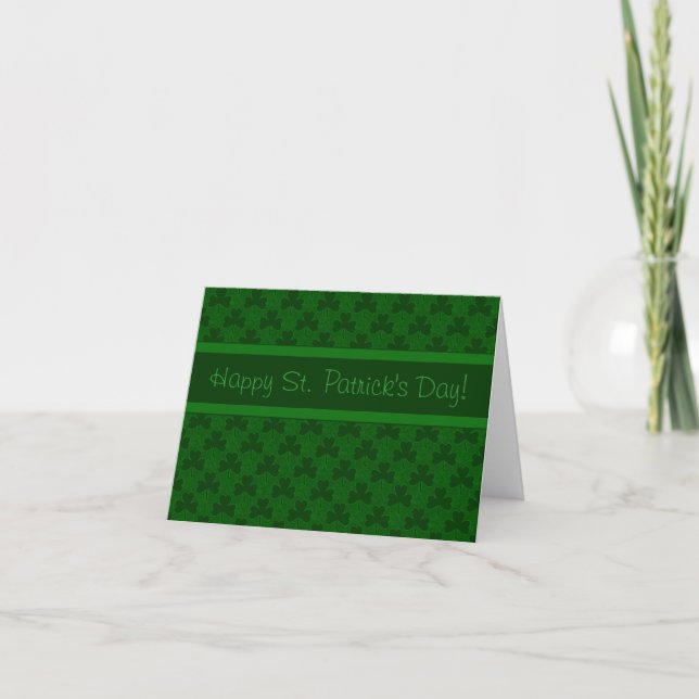 Tarjeta Feliz Día de San Patricio (Anverso)