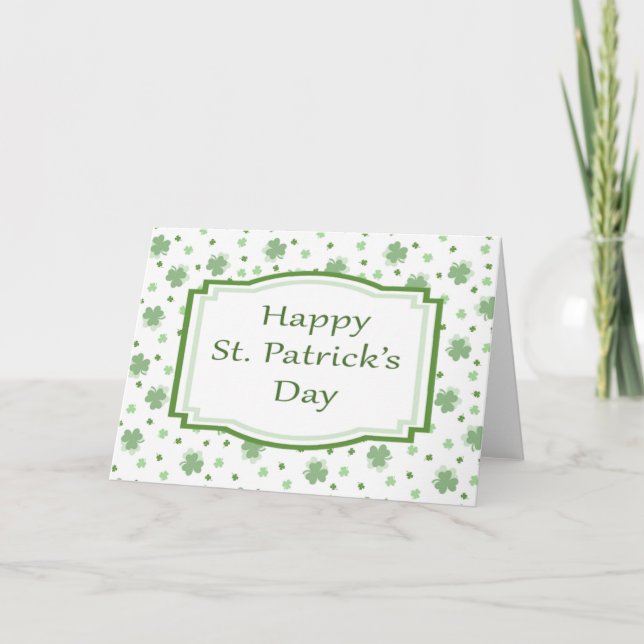 Tarjeta Feliz Día de San Patricio (Anverso)