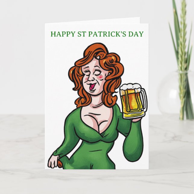 Tarjeta Feliz Día de San Patricio (Anverso)